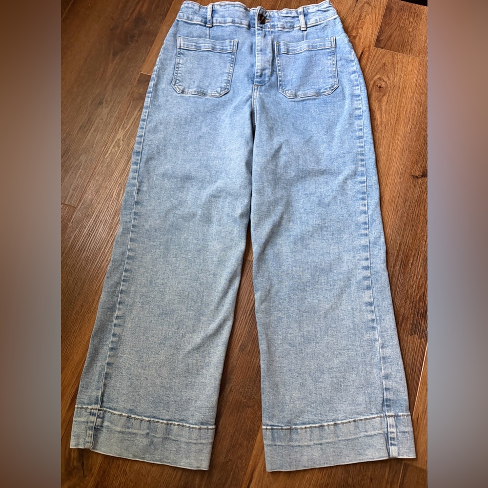 Bagatelle Jeans Womens Blue‎ Denim Wide-Leg High Waisted - Picture 5 of 12